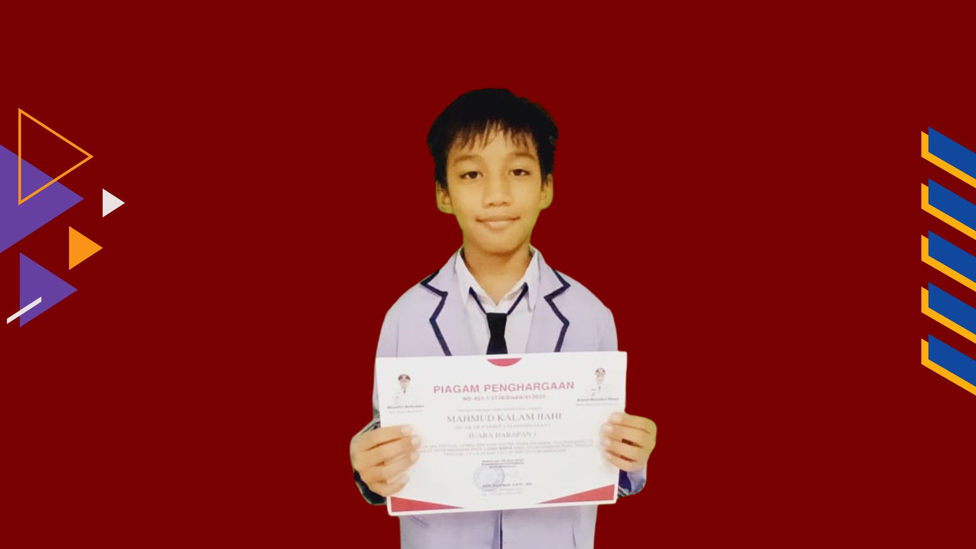 Juara harapan 2 Lomba KRIYA, Festival Lomba Seni dan Sastra Siswa Nasional (FLS3N) Tingkat Kota Makassar